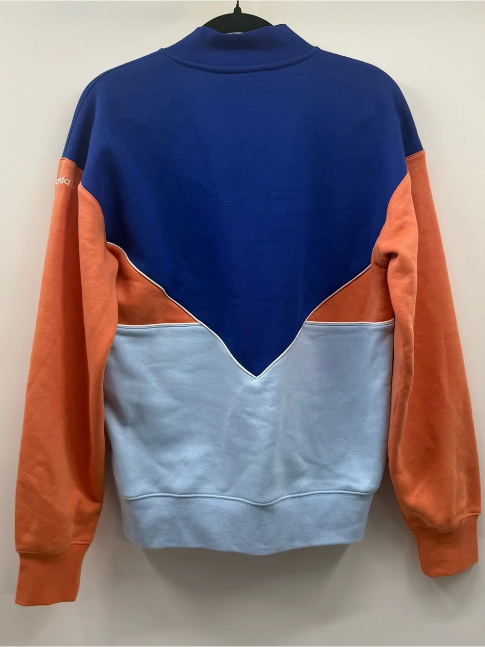 adidas Colorblock Lightweight Shirt Jacket in Blue, Light Blue & Orange